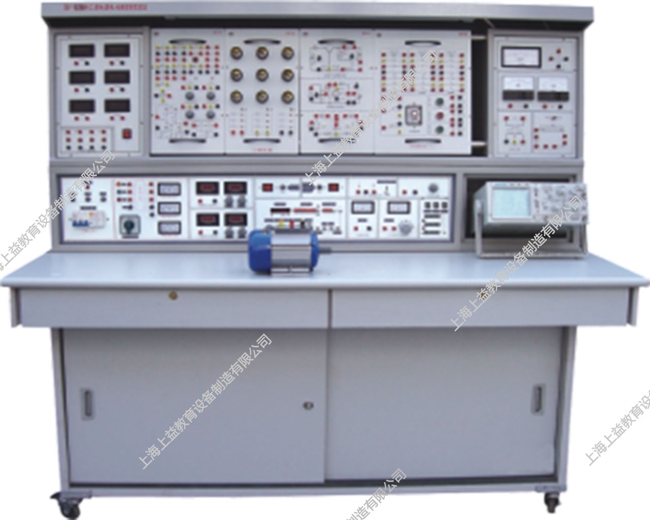 SYGL-528E	立式电工、模电、数电、电气控制、PLC可编程控制综合实验装置（含PLC实验）